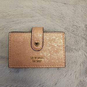 VICTORIA'S SECRET Rose Gold Accordion Card Case